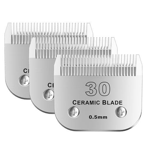 30# Detachable Pet Dog Grooming Clipper Ceramic Blade (Silvery-4)