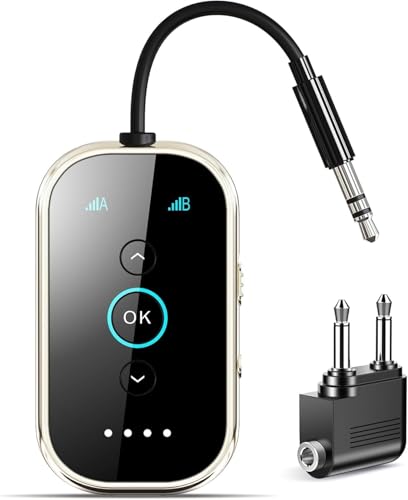 Bluetooth 6.0 Transmitter Receiver (Silver Black)