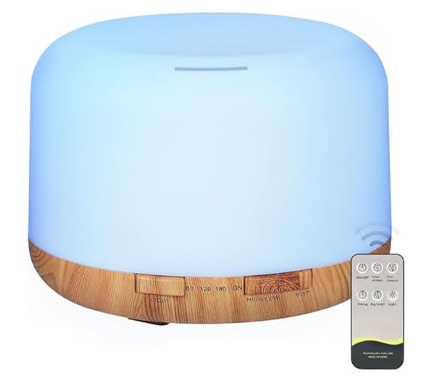 Cylindrical Natural Wood Humidifier