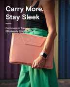 Laptop Carry Sleeve with Stand &Smart Storage for 16" Laptop for Work (Class Nude / 16 Inch)
