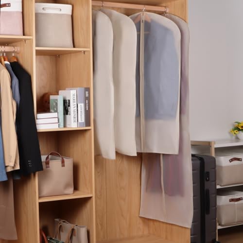 Dress Bags for Gowns Long Garment Bags for Hanging Clothes 65 in (65"-3pcs)