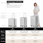 Carry On Luggage (Smoke White / 18-inch)