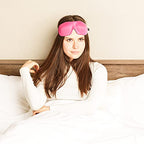 40 Blinks No Pressure Solid Eye Mask for Sleep & Travel (Magenta / 1 Count (Pack of 1))