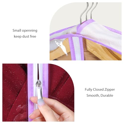 Garment Bags for Long Dress Wedding Dress Bags for Gowns Long 72 in (72"-4pcs)