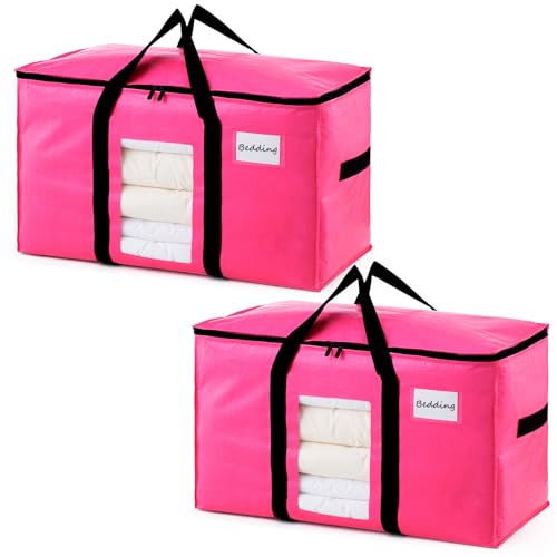 2 Pack Pink Extra Large Moving Bags (Pink / 2 Large)