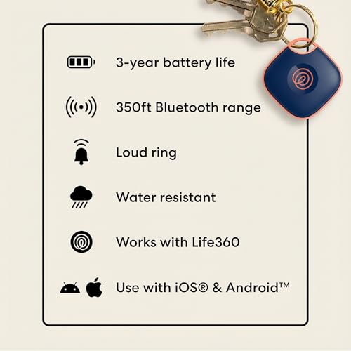 Tile Bluetooth Tracker (Black/Pink Punch/Navy Blaze / 4-Pack)