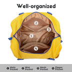 Duffel with Utility Pouch (Yellow and blue)