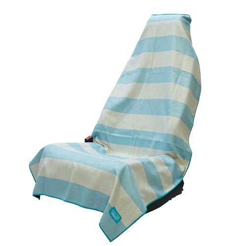 Athletic Running Towel (Saltwater Boardwalk Stripe W/ Snaps)