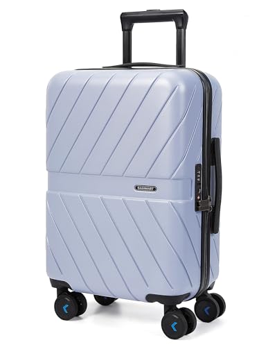 Carry On Luggage 22x14x9 Airline Approved (Carry On 20 Inch / Purple)