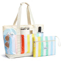 Beach Bag Waterproof Beach Tote Pool Bags for Women (Rainbow / 50L)