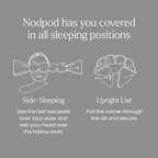Patented Gentle Pressure Sleep Mask (Elephant Gray Cotton / 1 Count (Pack of 1))