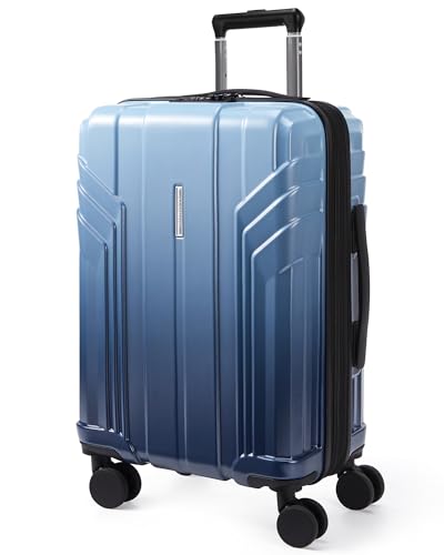 Expandable Carry On Luggage 22x14x9 Airline Approved (Expandable Carry On 20 Inch / Gradient blue)