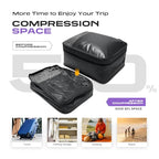 TPU Vacuum Bag for Travel (Full Open, Grey,1Pcs+Pump)