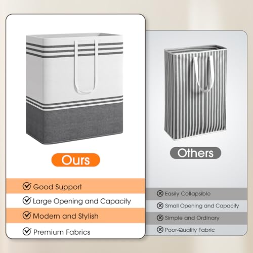 4 Pack Large Laundry Baskets (4 x 100L)