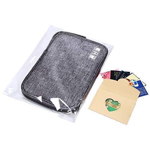 Travel Electronics Organizer Portable Cable Organizer Bag for Storage Electronic Accessories Case for Cord (Grey2)