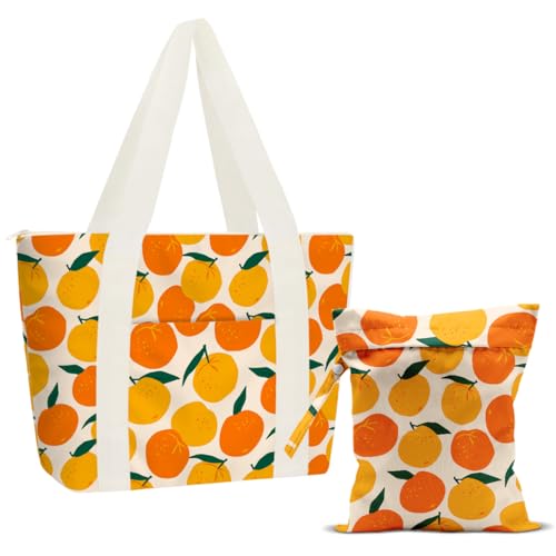 Beach Bags Wet Bag for Swimsuit (Tangerine)