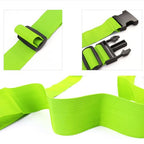 80In Luggage Straps for Suitcase Travel Long Belt Accessories (2Pcs Green / 80 In Fix)