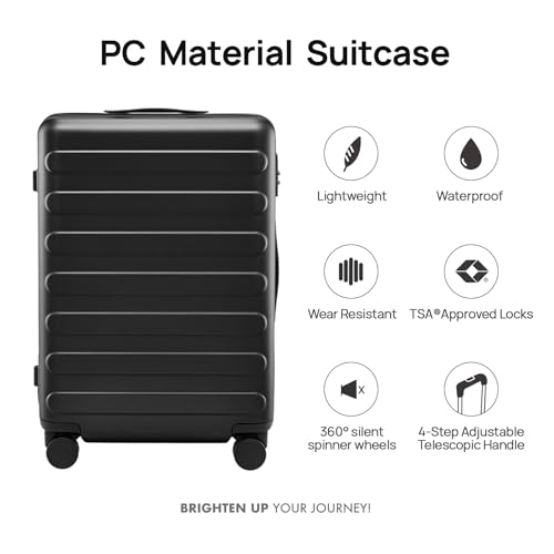 Medium Checked Luggage 26 Inch (02-Black (Basic) / Checked 26-Inch)