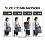 Magnetic Leak Proof 18 Can Soft Cooler with Waterproof Zipper (Mulberry / 18 Can)