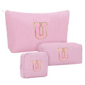 Personalized Initial Makeup Bag 3 (Pink 03)