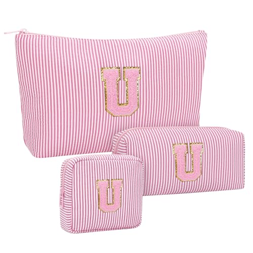 Personalized Initial Makeup Bag 3 (Pink 03)