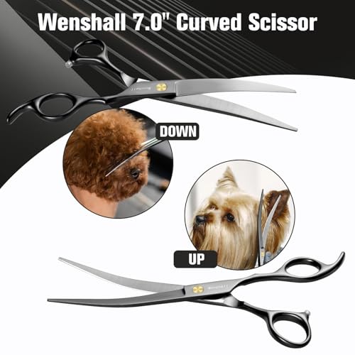 Professional Dog Grooming Scissors Set (Black)