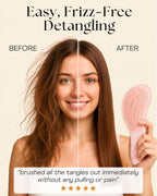 Detangling Comb & Brush Set (Metallic/Rose Gold)