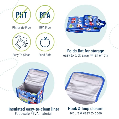 Insulated Lunch Bag for Kids (Heroes)