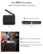 Expandable Large Checked Luggage (Jet Black / 28 Inch EXT)