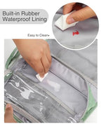 Travel Hanging Toiletry Bag for Women for Full (02 Green / Large)
