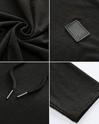 Mens Fashion Athletic Hoodies Sport Sweatshirt Solid Color Fleece Pullover black 3XL (3X-Large / Black)