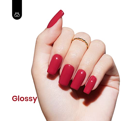 Beetles Red Gel Nail Polish (B - Creme Red | Cherry Mocha)