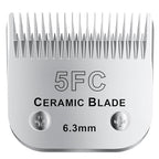 5FC# Detachable Pet Dog Grooming Clipper Ceramic Blade (Silvery-7)
