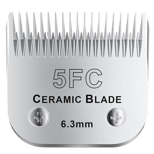 5FC# Detachable Pet Dog Grooming Clipper Ceramic Blade (Silvery-7)
