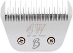 Skip Tooth Wide 4 Blade Dog Grooming 4W Cuts Length 3/8"-9.6mm Japanese High Carbon Steel Dog Grooming Blade Supplies | Detachable Blade Clipper (B4W)