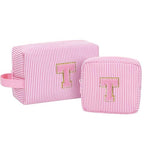 Personalized Initial Makeup Bag 2 (Pink 02)