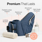 The Original Premium Quality Hip Seat Carrier (Chambray)