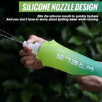 TPU Soft Flask Lightweight Portable Reusable Water Bottle (Green-250ML*2)