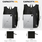 20L Small Hiking Backpack for Women Men (Black / 20L)