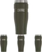 THERMOS Stainless King Vacuum-Insulated Travel Tumbler, 16 Ounce, Army Green by Thermos