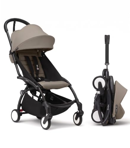 YOYO3 Travel Stroller from 6 Months (Black/Taupe)