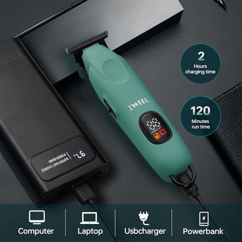 Professional Beard Trimmer for Men (Green)