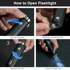 Portable Compact Folding Inverted Umbrella with LED (6.Yellow)