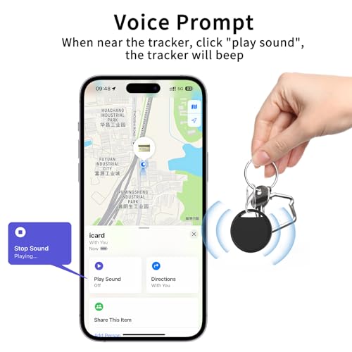 Air Tracker Tags 4 Pack Smart Tag Bluetooth Trackers Work with Apple Find My (4 Pack)