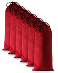 6 Pcs Single Shoe Bags for Travel (Rio Red / 17.3"x8.6")