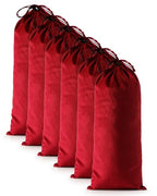 6 Pcs Single Shoe Bags for Travel (Rio Red / 17.3"x8.6")