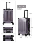Aluminum Magnesium 24inch Luggage (grey / 24 inch)