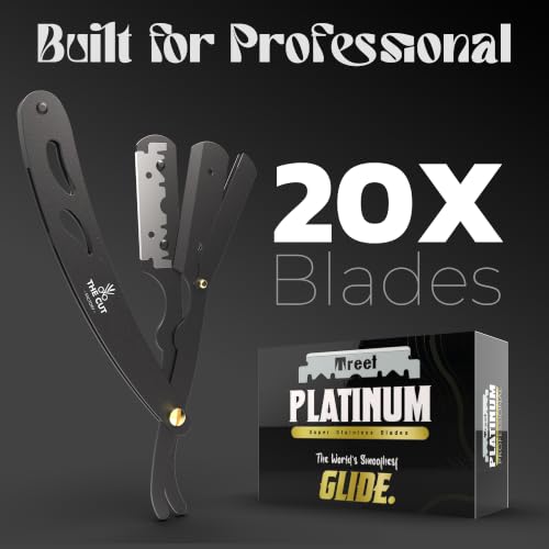 Professional Matte Black Barber Grooming Kit (Black Barber Kit)