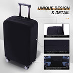 Travel Luggage Cover Suitcase Protector Scratch (Black / 19-21 inch)