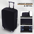 Travel Luggage Cover Suitcase Protector Scratch (Black / 22-23inch)